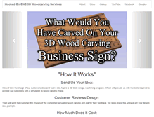 Tablet Screenshot of hooked-on-cnc.com